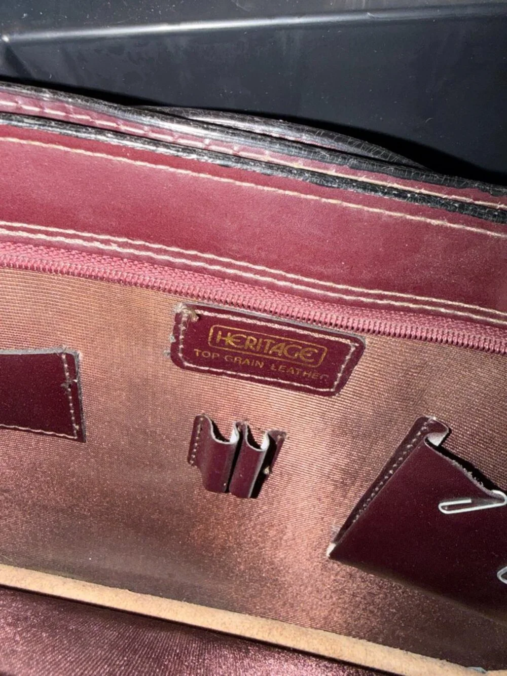 Vintage Heritage Top Grain Leather Briefcase 17